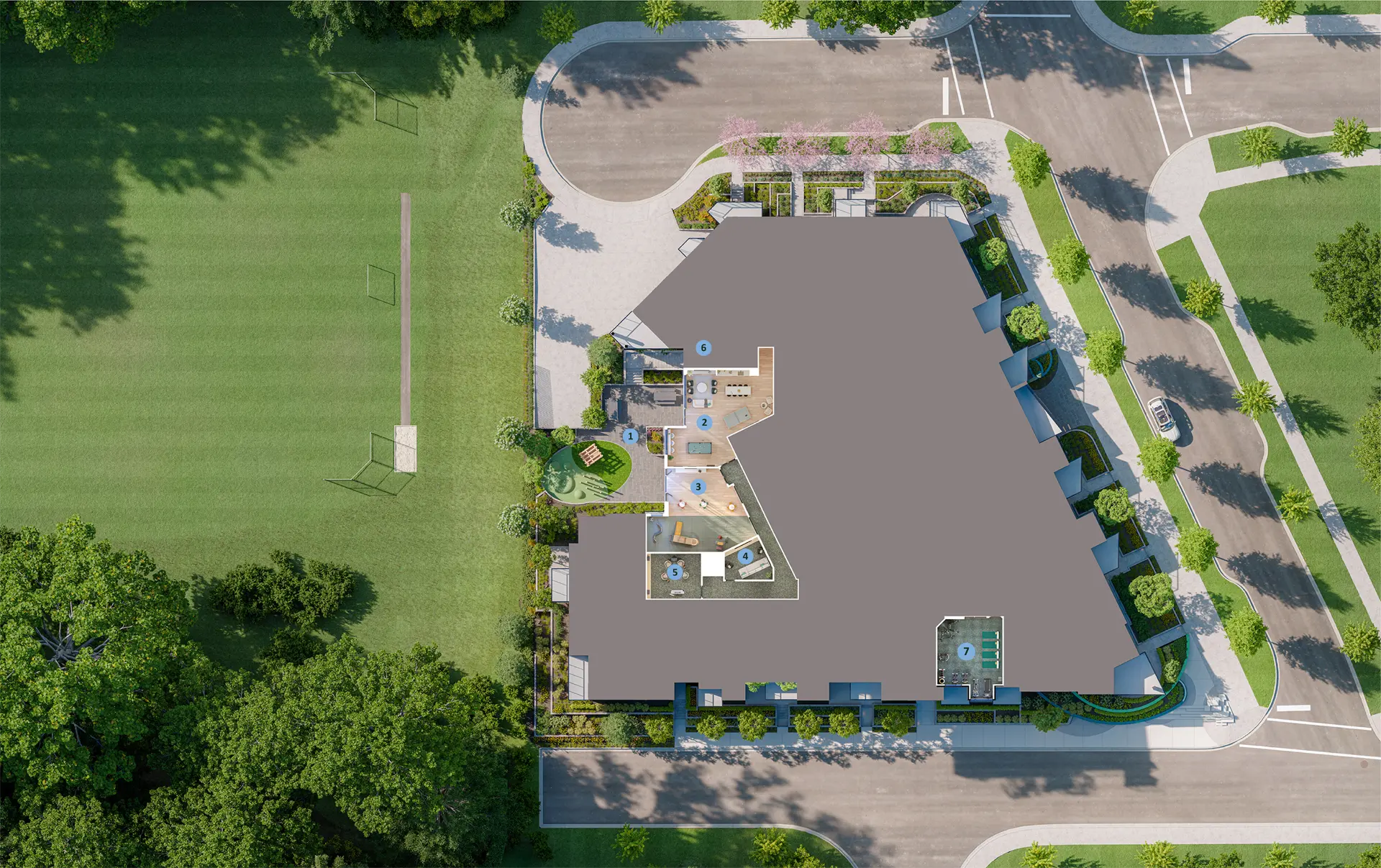 Emerald_Exterior_Siteplan_InteriorAmenities_Marked
